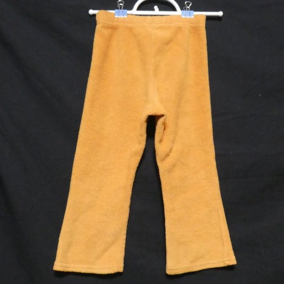 ROOTS GIRL | 3 XL | Orange Fleece Pants with Flower Design On Leg - Picture 2 of 9